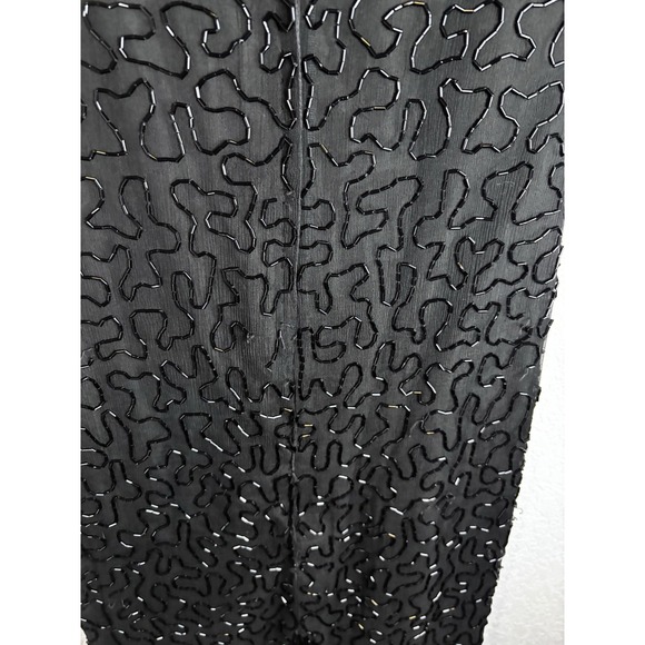 VTG Mark & John By B2 Dress 100% Silk, Keyhole Back, Sequins & Beaded Cocktail M - Picture 12 of 15